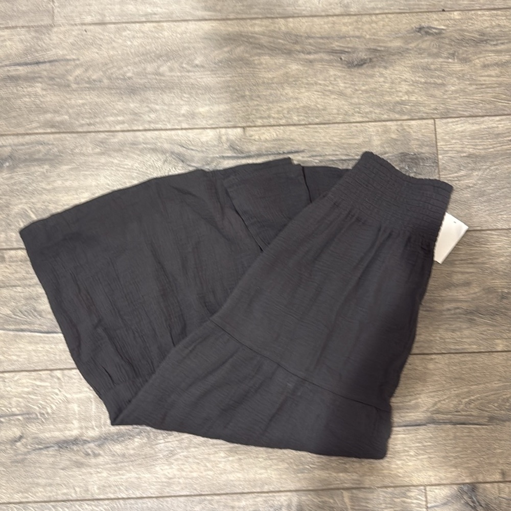 NEW • Marine Layer • Women’s Corinne Double Cloth Maxi Skirt Faded Black  XL - Picture 4 of 5